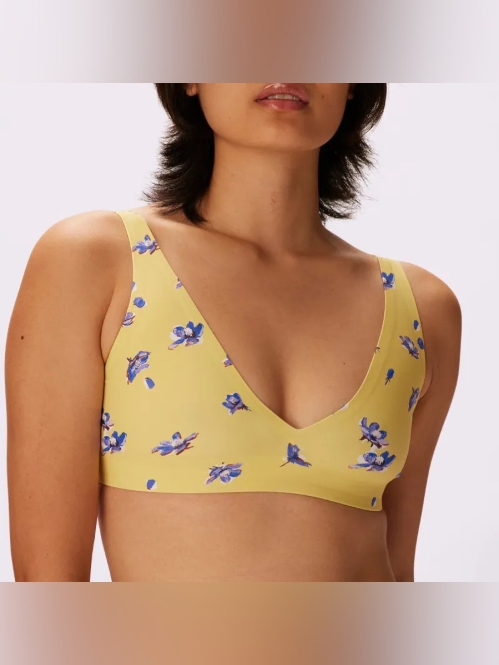 Parade Floral Support Lift Plunge Bralette Large